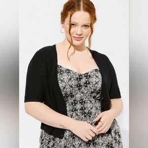 NWT Torrid (Sz. 2) Slub Cardigan Elbow Sleeve Shrug Sweater